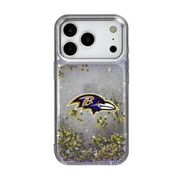 Keyscaper - NFL - Baltimore Ravens Linen Logo iPhone Glitter Case - 15 - Multicolor