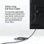 Extra-Long 6.6-Foot Cable Its extra-long 6.6-foot cable length reaches up to 6.6-feet from your device, making it even easier to access and set up in any workstation or home office.