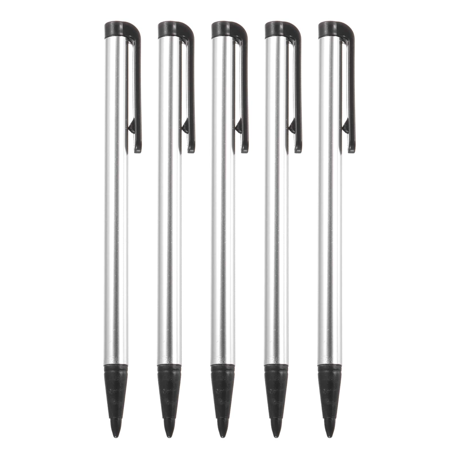 Unique Bargains - 5pcs Touch Resistive Screen Pens Universal Resistance Pen for Phone Car Navigation GPS POS - Silver
