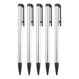 Unique Bargains - 5pcs Touch Resistive Screen Pens Universal Resistance Pen for Phone Car Navigation GPS POS - Silver