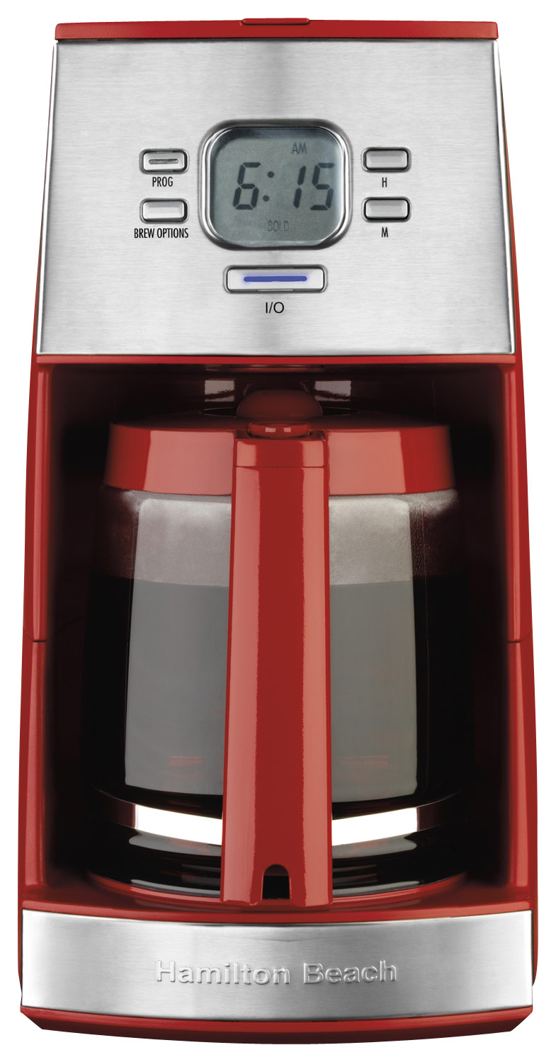 Hamilton Beach Brew Station 12 Cup Dispensing Coffeemaker, Red