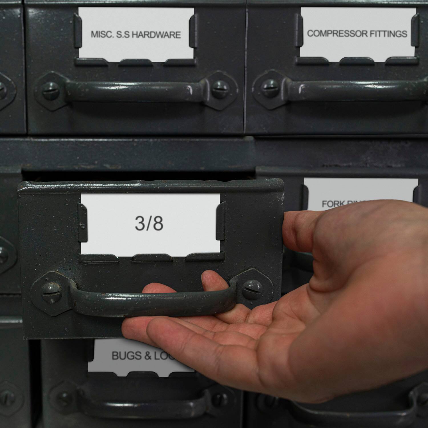 Alt View 13. Brother - P-touch TZe251 Laminated Label Tape - Black on White.