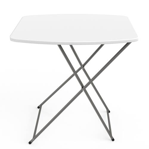 Front. Winado - 18in Foldable Portable Plastic Laptop TV Tray Camping Table for Home Indoor - White.