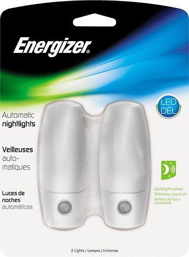  Energizer - Automatic LED Night Light (2-Pack) - White
