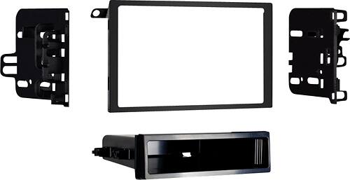 Angle. Metra - Dash Kit for Select 1990-2012 Toyota Chevrolet Honda GMC Buick Cadillac Pontiac DIN DDIN - Black.