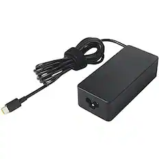 Front. Lenovo - Lenovo 65W USB-C AC Power Adapter for C930-13, 920-13, 730-13 730s-13, UL - Black.