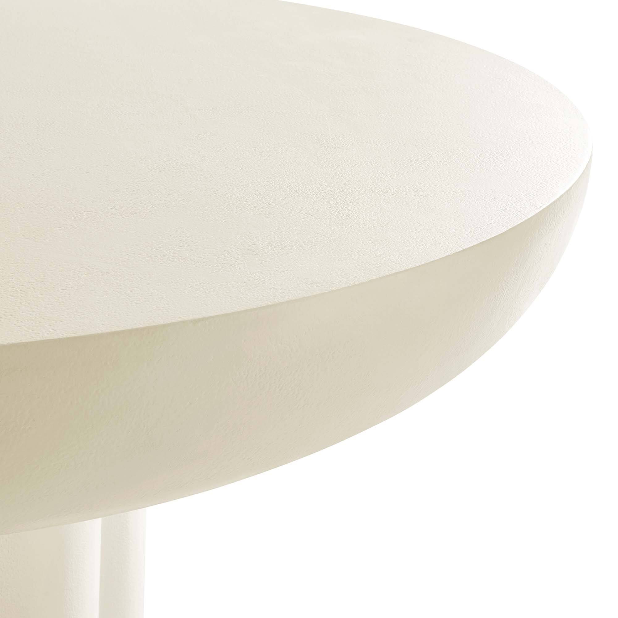 Alt View 6. Modway - Caspian 40" Round Concrete Dining Table by Modway - White.
