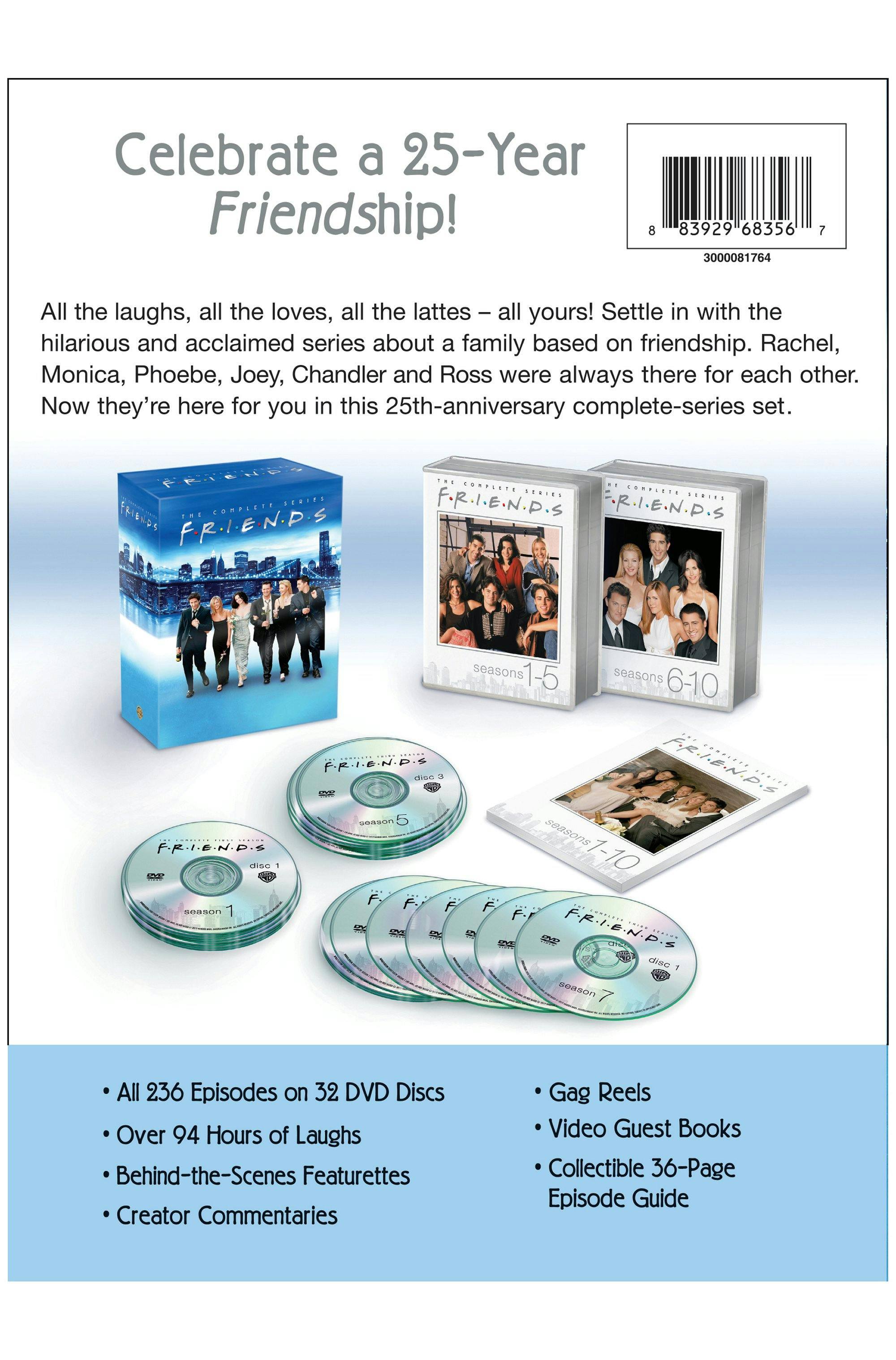 Back. Friends: The Complete Series (25th Anniversary Edition) [DVD].