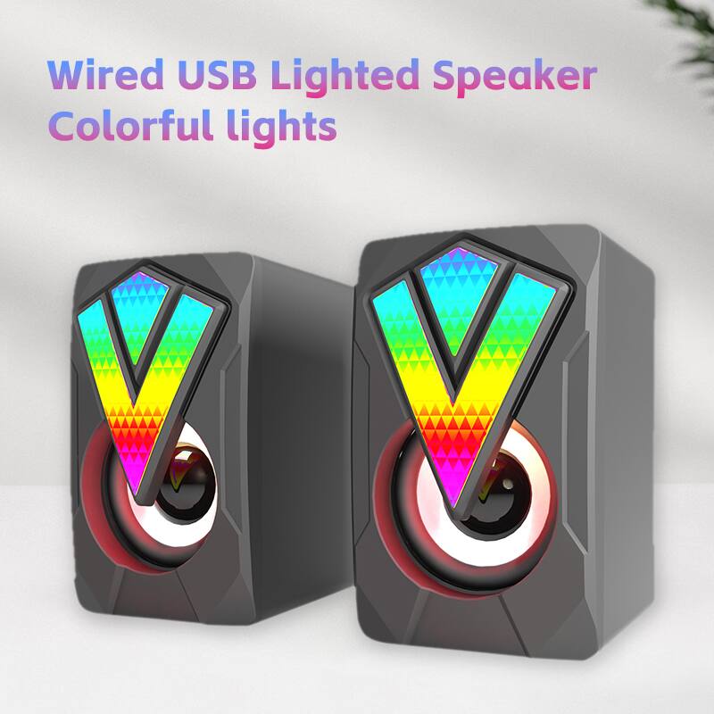 Wired USB Lighted Speaker  
Colorful lights
