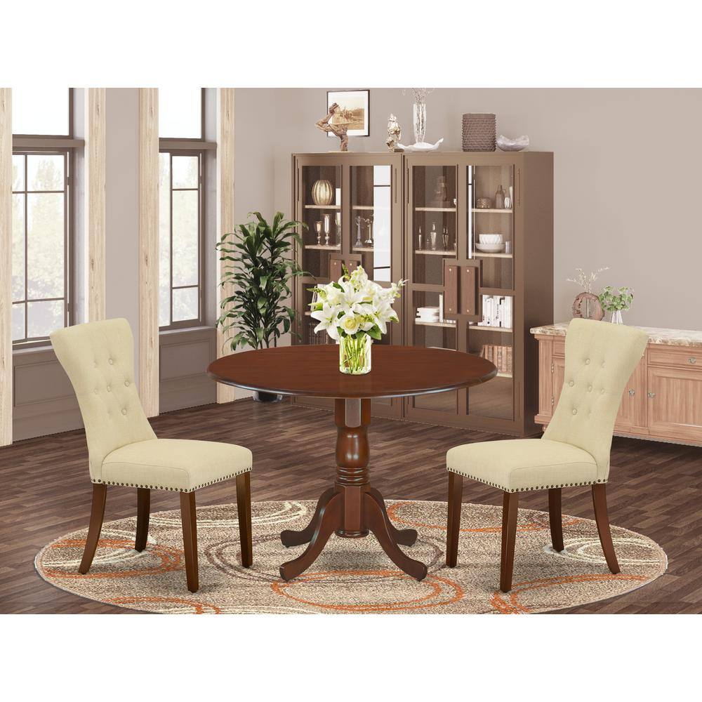Left. East West Furniture - Dining Room Set Mahogany - Brown.