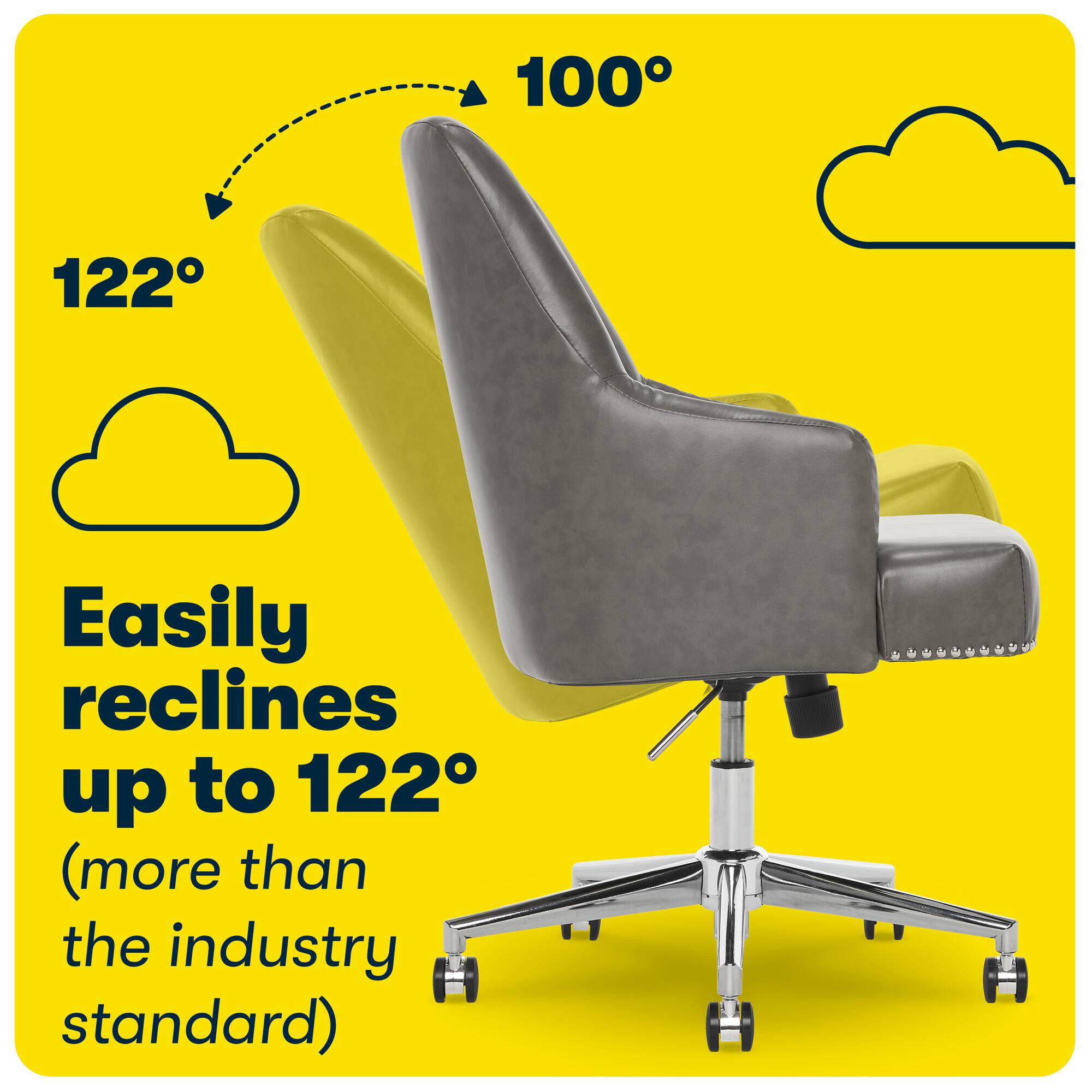 Easily reclines up to 122 (more than the industry standard).