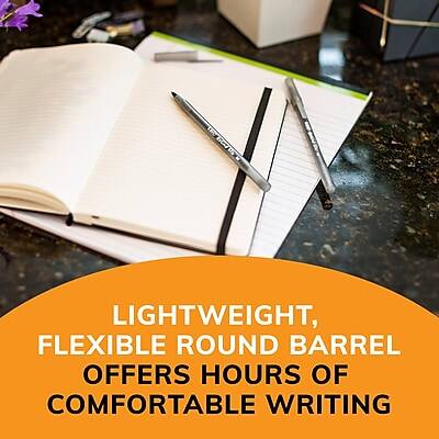 LIGHTWEIGHT, FLEXIBLE ROUND BARREL OFFERS HOURS OF COMFORTABLE WRITING