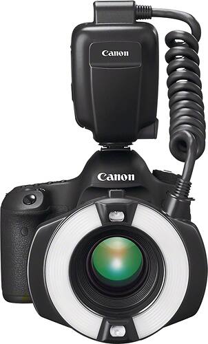 Alt View 13. Canon - Macro Ring Lite MR-14EX II External Flash - Black.