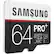 Alt View 11. Samsung - PRO+ 64GB microSDXC UHS-I Memory Card - Black/White.