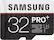 Front. Samsung - PRO+ 32GB microSDHC UHS-I Memory Card - Black/White.