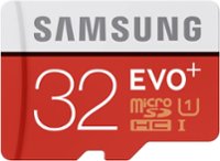 Front Zoom. Samsung - EVO+ 32GB microSDXC UHS-I Memory Card.