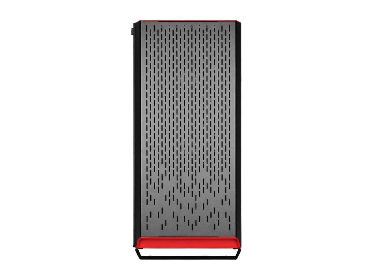 Alt View 3. SilverStone - SilverStone Primera PM02 Black Steel ATX Mid Tower with Tempered Glass - Black.