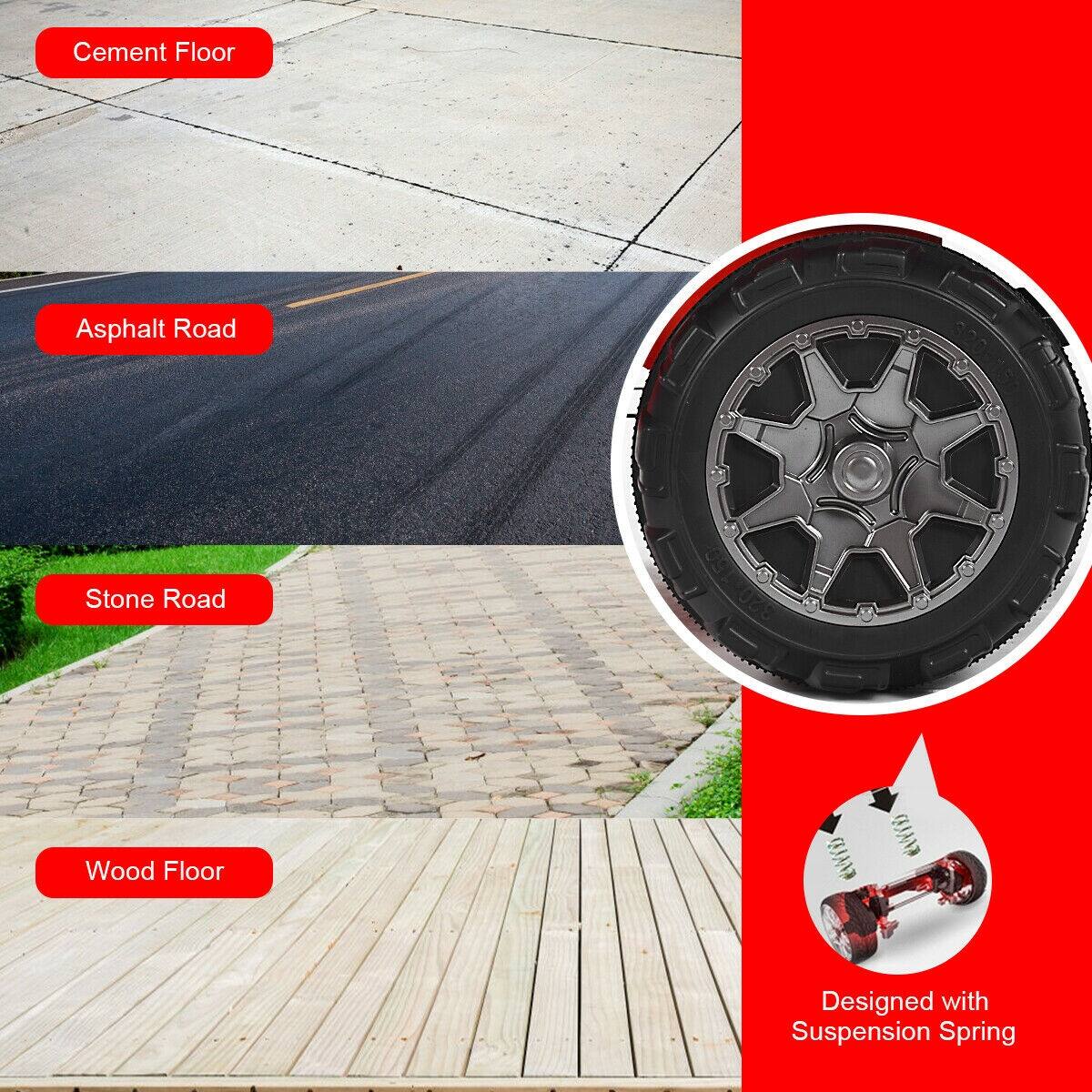 Cement Floor, Asphalt Road, Stone Road, Wood Floor, Designed with Suspension Spring