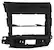Front. Metra - Dash Kit for Select 2007-2013 Mitsubishi Outlander DIN DDIN - Black.
