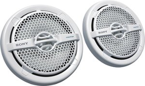 Sony - 6-1/2" Marine Speakers with Dual Polypropylene Cones (Pair) - White - Front_Zoom