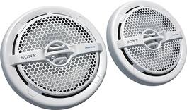 Sony - 6-1/2" Marine Speakers with Dual Polypropylene Cones (Pair) - White