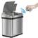 Left. iTouchless - 2.5 Gallon Touchless Sensor Trash Can with AbsorbX Odor Control and Fragrance, Stainless Steel Bathroom Garbage Bin - Silver/Stainless Steel.