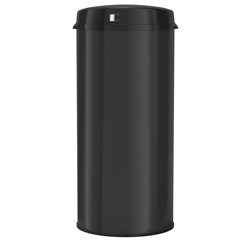 Household Essentials 30 l/8 Gal. Round Touchless Trash Can Black