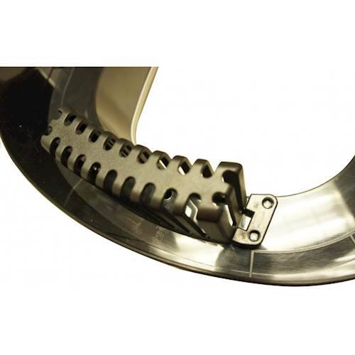 Alt View 15. iTouchless - 16 Gallon Elliptical Open Top Trash Can & Recycle Bin with Dual AbsorbX Odor Filters, Stainless Steel, for Home, Office - Stainless Steel/Silver.