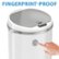 Alt View Zoom 13. iTouchless - 13 Gallon Touchless Sensor Trash Can with AbsorbX Odor Control System, White Stainless Steel Round Shape Kitchen Bin - Pearl White.