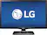 Front. LG - 24" Class (23.6" Diag.) - LED - 720p - HDTV - Black.