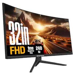 Westinghouse - 32" Curved Gaming Monitor - Black