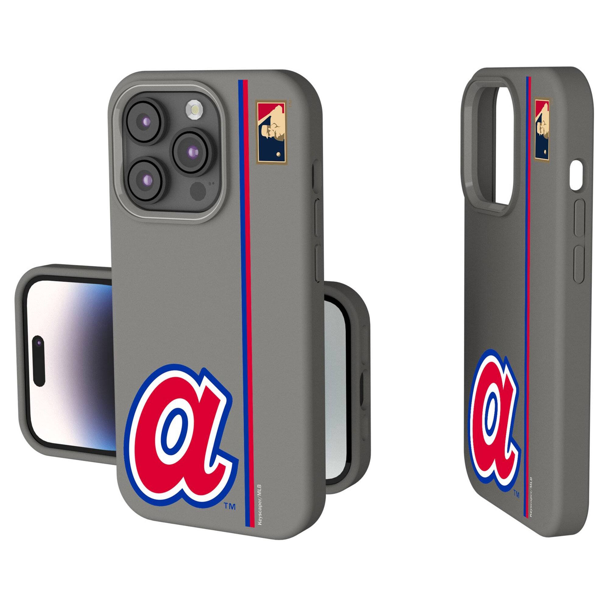 Keyscaper - MLB - Atlanta Braves 1972 Logo iPhone Soft Touch Case - 14 - Gray