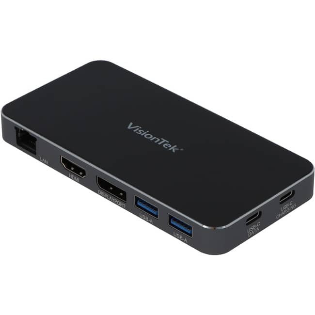 Visiontek - VT400 - Dual Display USB-C Docking Station with Power Passthrough - for Notebook - 100 W - USB Type C - 2