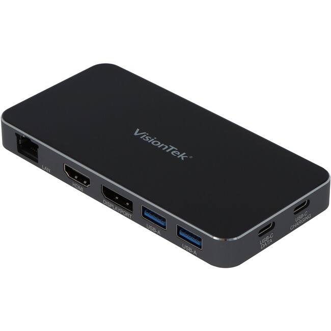 VisionTek
LAN
HDMI
DISPLAYPORT
USB-A
USB-A
USB-C DATA
USB-C CHARGING