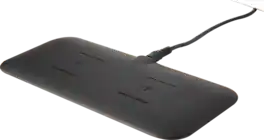 TYLT - Sabre Dual Wireless Charging Mat Fastest Dual Wireless Charger Premium Slim Design 15W Black - Black