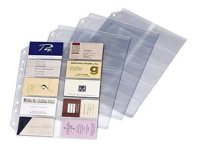 Cardinal - Business Card Refill Pages, 20 Card Capacity, 10/Pack - Clear price history on PriceWatchPro
