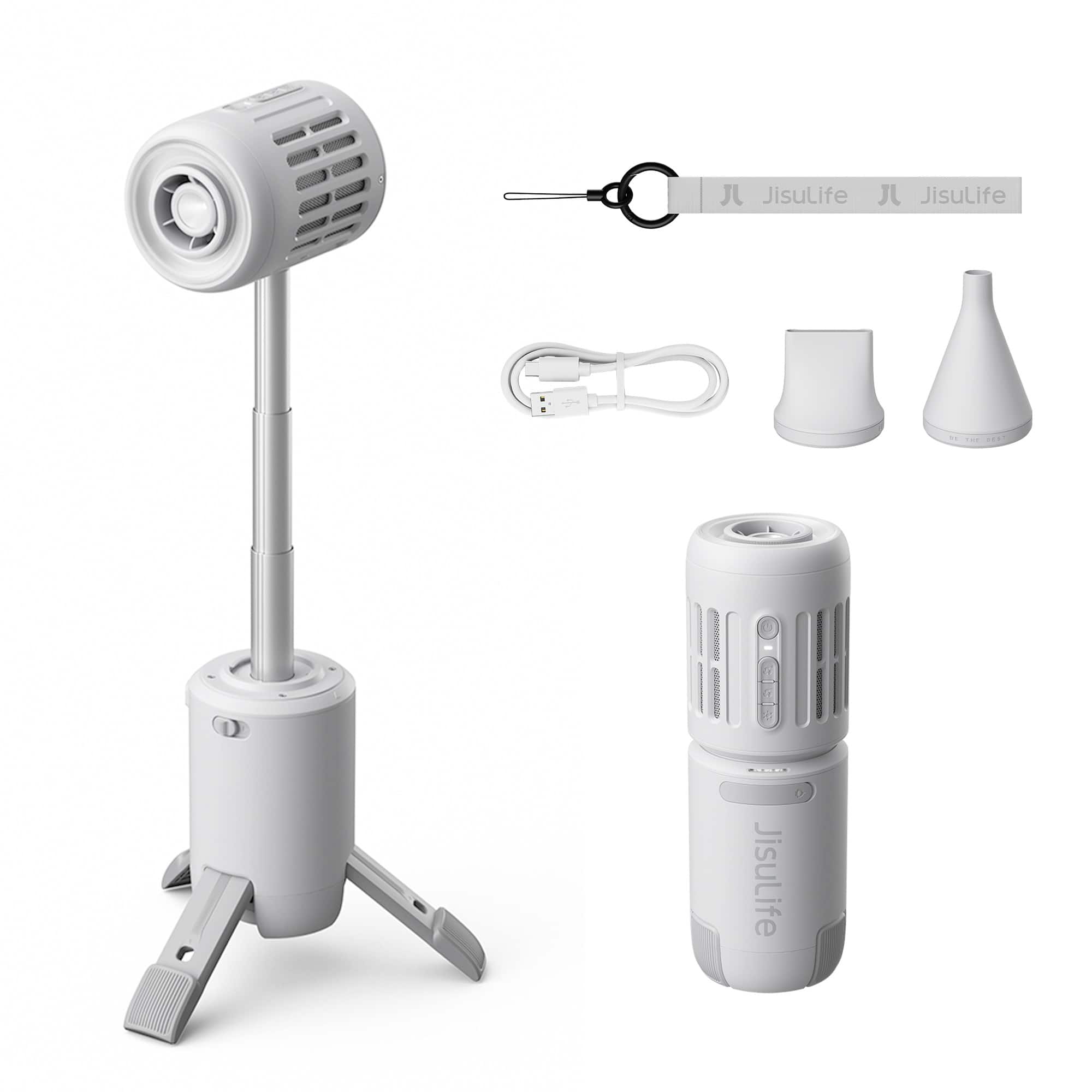 Jisulife - Outdoor Fan Ultra1 - Gray - Front_Zoom