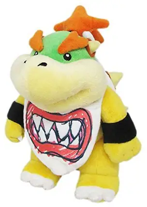 Front. Little Buddy - Nintendo - Super Mario Bros. Bowser Jr. 9" Plush - Collectibles - Multicolor.