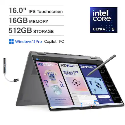 16.0" IPS Touchscreen
16GB MEMORY
512GB STORAGE
Windows 11 Pro Copilot+PC
Intel Core Ultra 5
REVIBE: LET'S TELL THEM YOU HAVE IT
get swapping
Already a member? Log in
Condition
Brand
Location