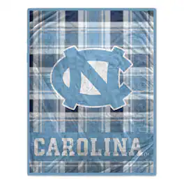 Pegasus - North Carolina Tar Heels 66" x 95" Oversized Plaid FAN-mily Ultra Cozy Blanket - Multicolor