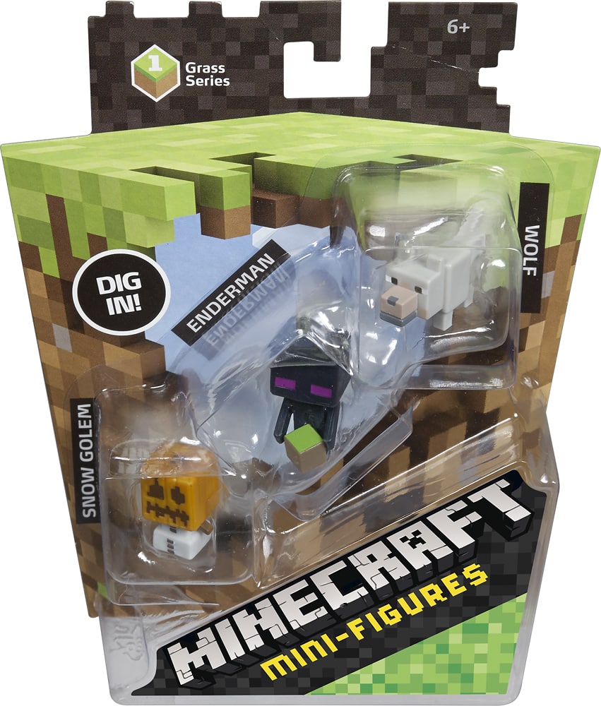 Customer Reviews: Minecraft Mini Figure 3-Pack Styles May Vary CGX24 ...