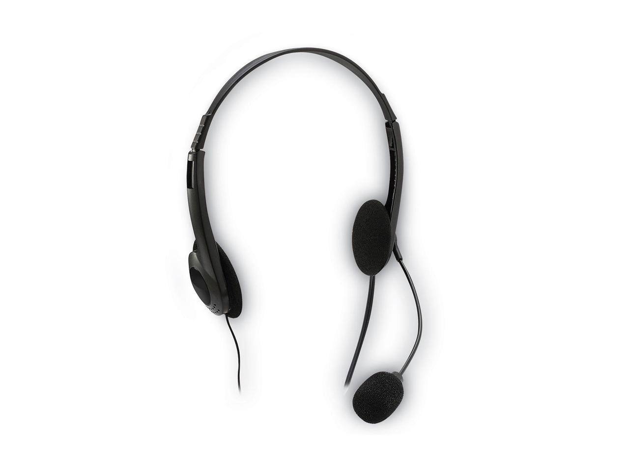 Alt View 1. Adesso - STEREO HEADSET W/ MICROPHONE - Black.