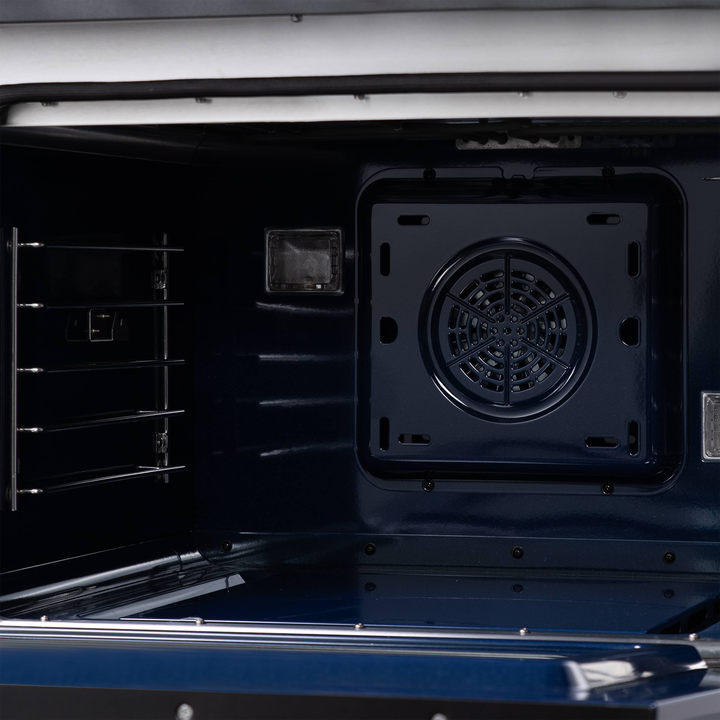 Alt View 10. Forno Appliances - Capriasca 6.58 Cu. Ft. Freestanding Dual Fuel True Convection Range with French Doors - Black.