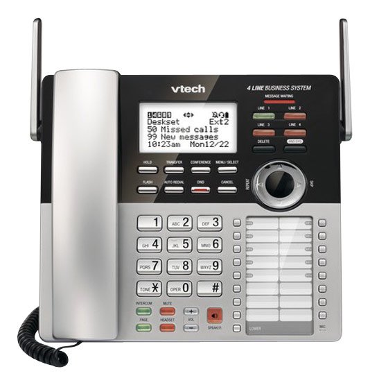 Angle Zoom. CM18245 Extension Deskset for VTech CM18845 Small Business Office Phone System - Silver.
