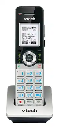 Angle. VTech - CM18045 DECT 6.0 Cordless Expansion Handset Only - Silver.