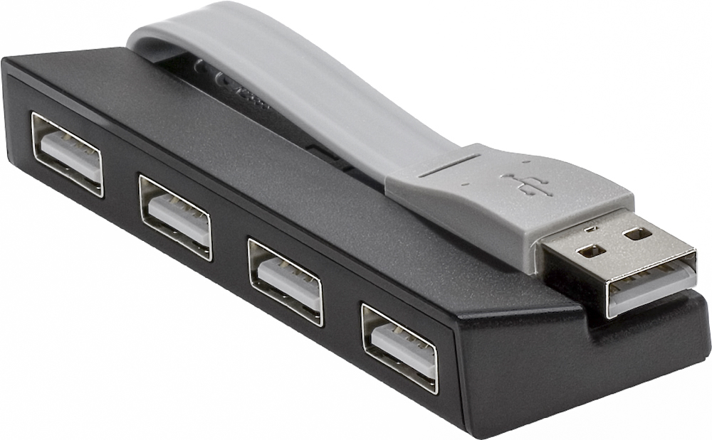 Best Buy: USB 4-Port Hub Black ACH114US