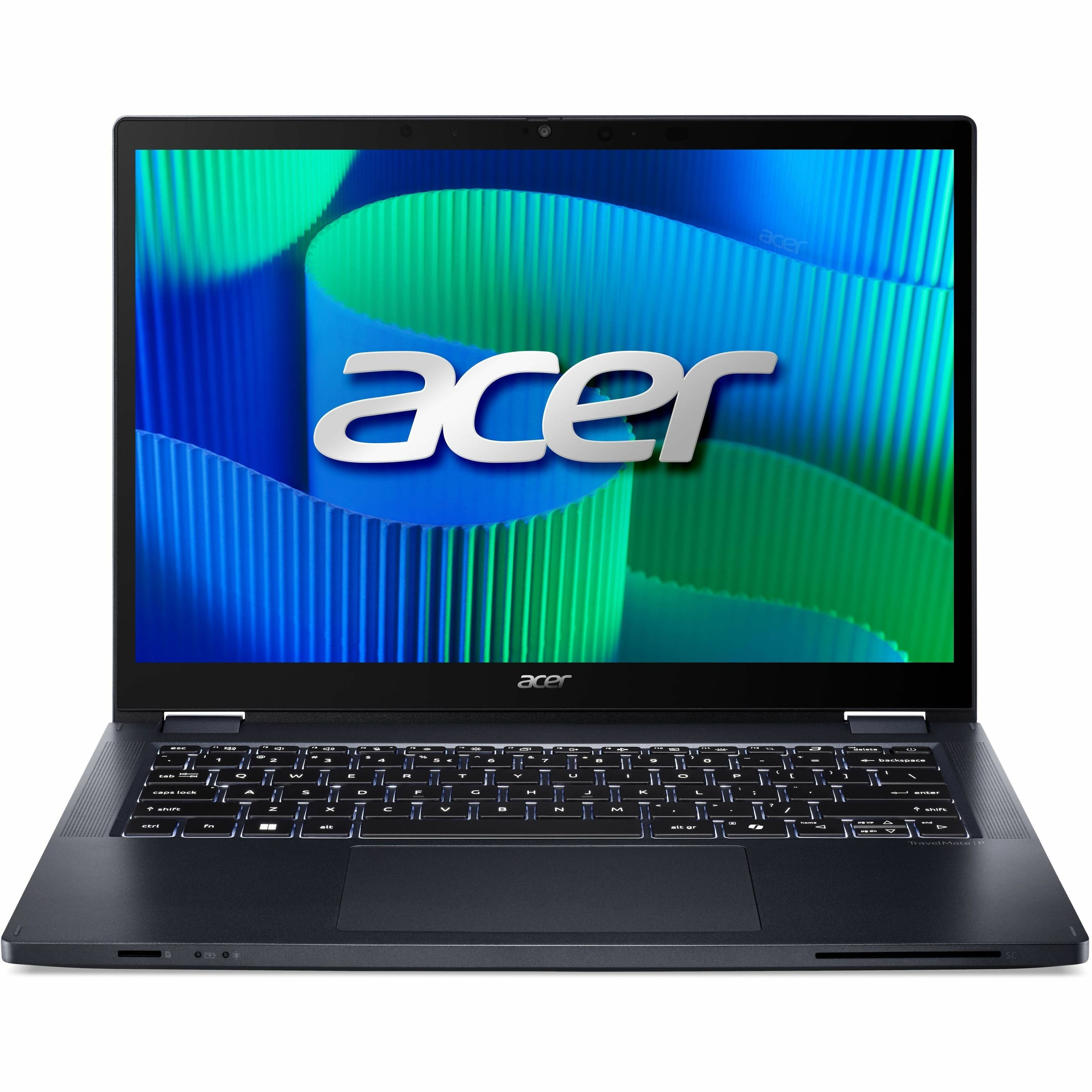 Acer - TravelMate P4 Spin 14 TMP414RN-54 2-in-1 14" IPS LCD 1920 x 1200 (WUXGA) Touch Screen Laptop - Intel Core Ultra 5 - Blue