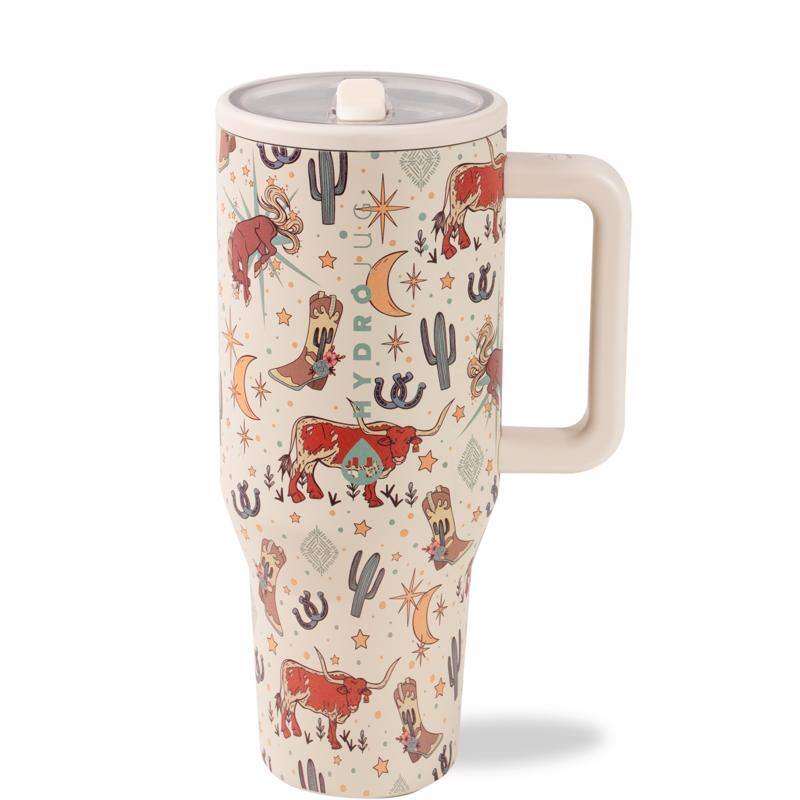 Alt View 2. HydroJug - 32 oz Rodeo BPA Free Travel Tumbler - Tan.