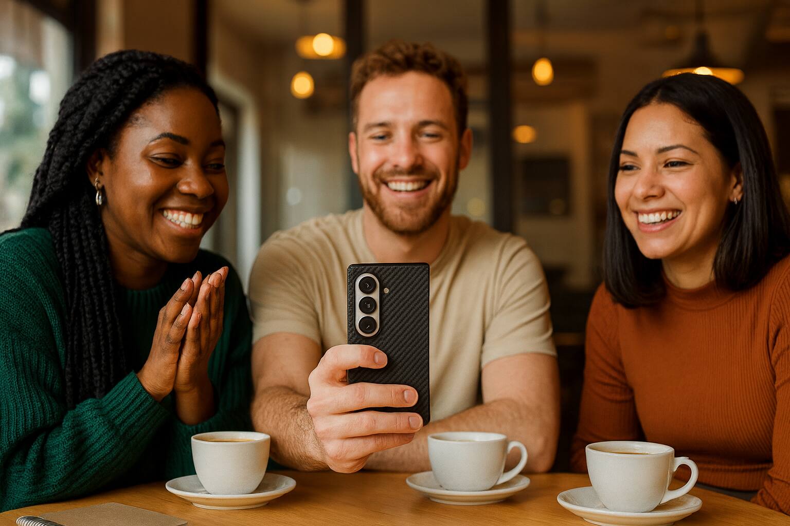 Alt View 4. Sahara - Venture Series Carbon Case For Samsung Galaxy Z Fold7 - Scorpion Black.