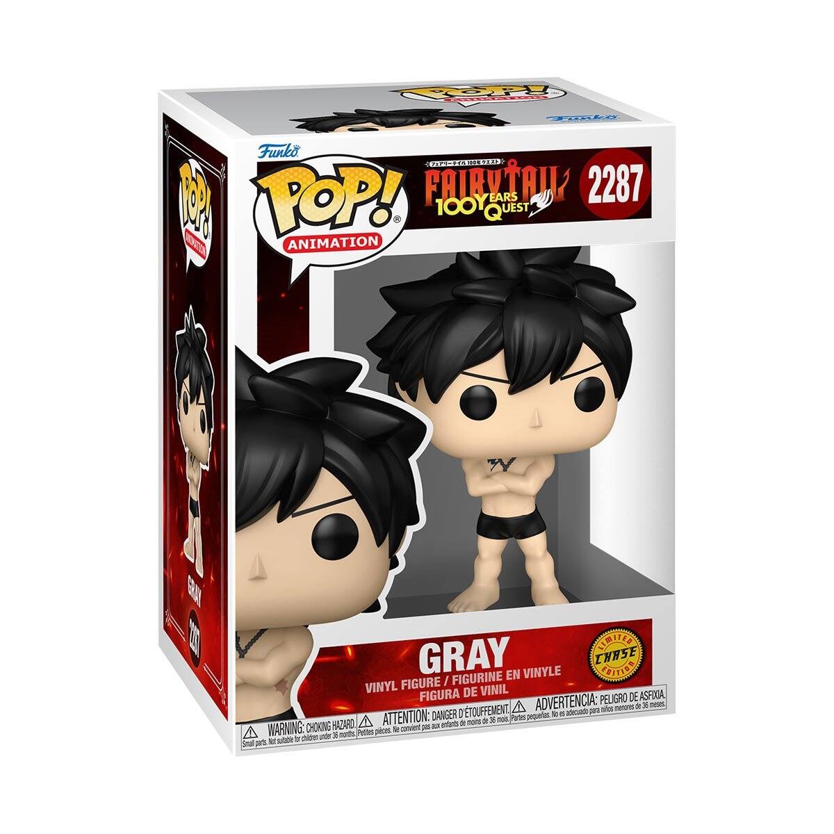 FP STEa Funko ND SINID TOP! POUVTIAU EARS 2287 100Y UEST T ANIMATION Y FBITEE GRAY EN VINYLE CHASE FRITIOR FIGURE / FIGURINE VINYL DE VINIL FIGURA ADVERTENCIA: PELIGRO DE ASFIXIA - neToe a 3 nees ATTENTION: DANGER D'ETOUFFEMENT Partes pequertut a adecuado pr A mois dI 30 nois HAZARO, a emntrts dI WARNING: CHOKING Pettes pices & convient - T ciden nder 30 noths - Nor subbe

Funko POP! ANIMATION  
FAIRY TAIL  
TOOY EARS QUEST  
2287  
GRAY  
VINYL FIGURE / FIGURINE EN VINYLE / FIGURA DE VINIL  
WARNING: CHOKING HAZARD △ ATTENTION: DANGER D'ETOUFFEMENT △ ADVERTENCIA: PELIGRO DE ASFIXIA  
Small parts. Not for children under 3 years.  
Petites pièces. Ne convient pas aux enfants